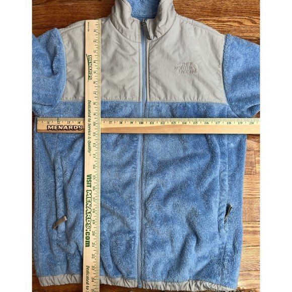 The North Face Size XL 14-16-18) Youth Blue/Gray Nylon Fleece‎ Denali Jacket - Picture 7 of 12